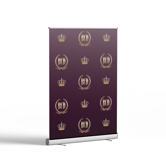 Ansicht eines Foto-Rollups in bordeaux