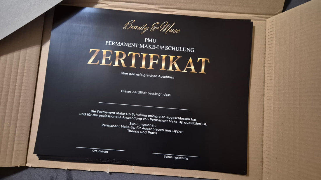 Zertifikate für Beauty & Muse