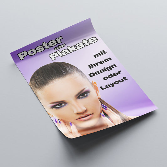 Poster mit individuellen Motiv